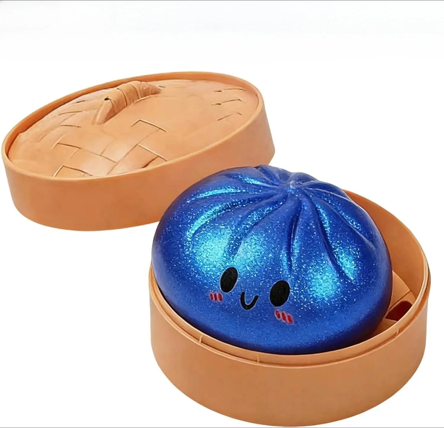 Glitter Dumpling Glitter Dumpling Squishy met doosje Dumplings Zintuiglijk knijpspeeltje voor stressverlichting