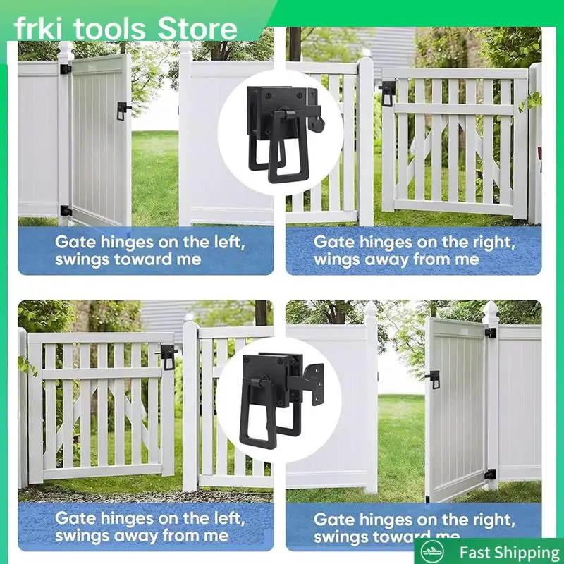 

Heavy Duty Gate Latch, Double Side Gate Latches, Matte Black Fence Latch, Garden Door Latch, Pool Gate Latch-A79G