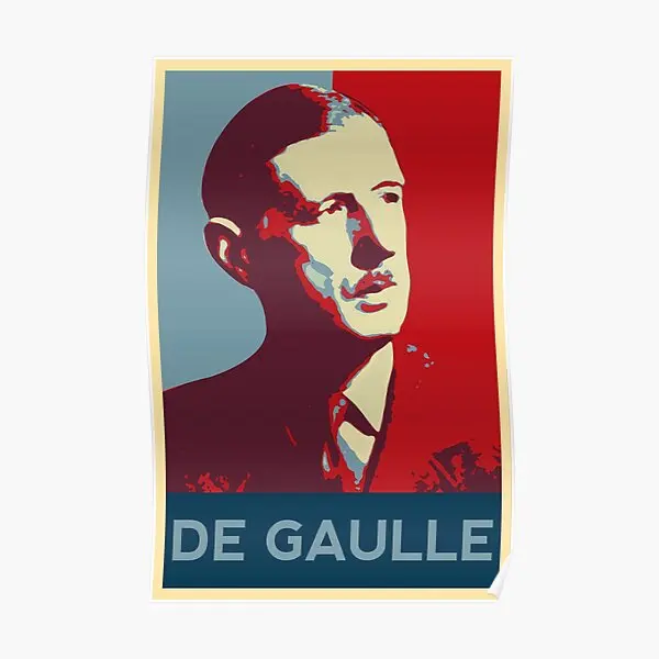 Charles De Gaulle Poster  Poster Funny Decor Picture Painting Decoration Room Modern Mural Print Wall Home Vintage Art No Frame