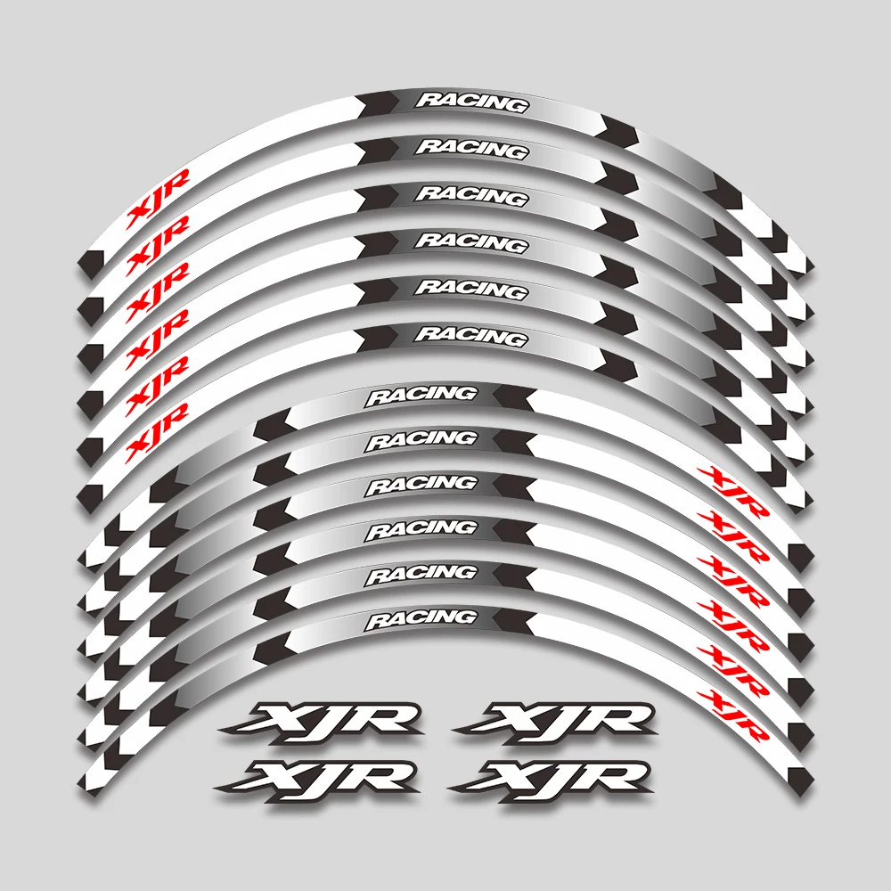 Motorcycle Wheel Rim Reflective Stripes Styling Decals Hub Edge Decor Stickers For YAMAHA XJR400 XJR1200 XJR1300 17“