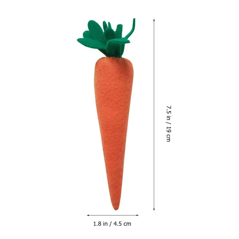 3 Pcs Easter Decorations Carrot Easter Carrot Ornaments Fake Easter Bunny Rabbit Gift Home Carrot Artificial Decoration Carrot