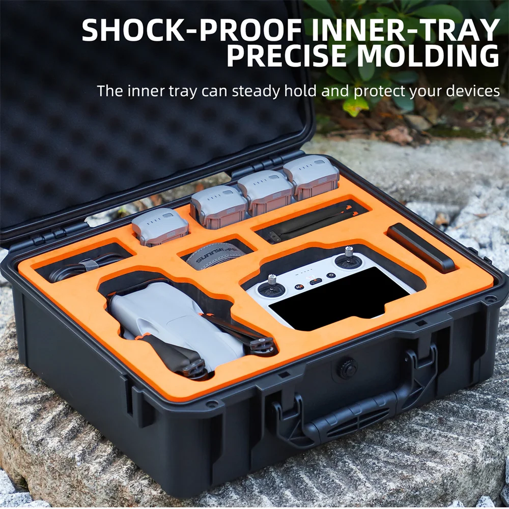 For DJI Air 3 DJI RC 2/RC-N2 Waterproof Safety Carrying Case Explosion-proof Box For AIR 3 Drone Storage Box Hard Shell Suitcase