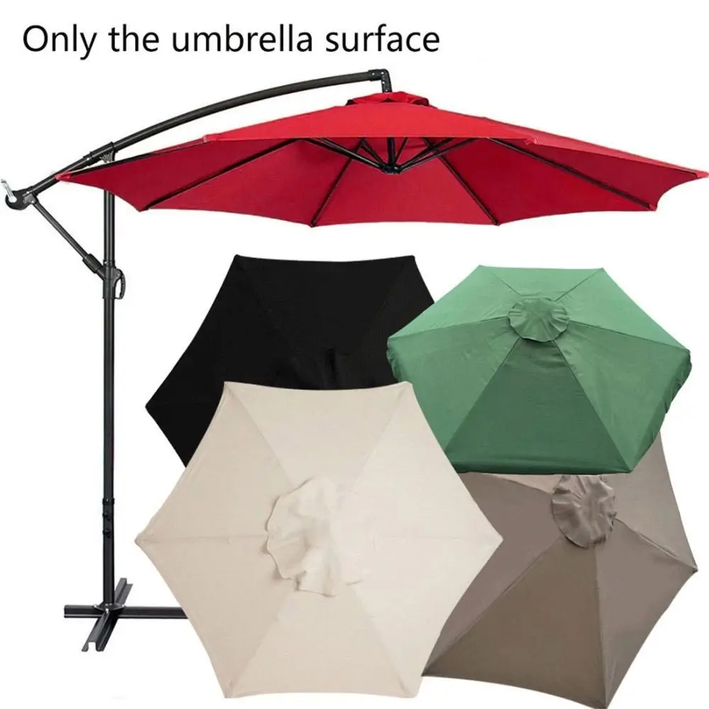 

Camping Round 2m 6 Arm Patio Garden Replacement Cover Parasol Canopy Sun Umbrella Sunshade Umbrella