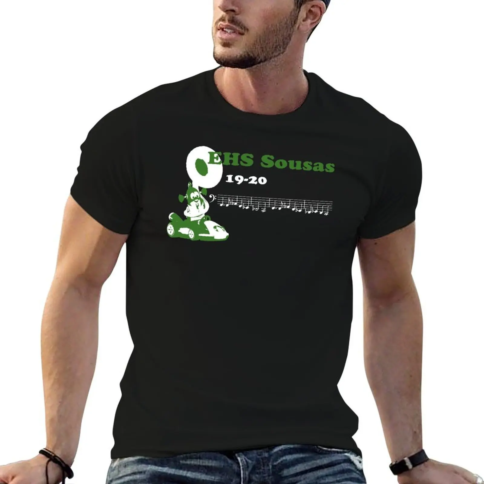 EHS Sousas 19-20 T-Shirt vintage graphic tee blue lock mens vintage t shirts