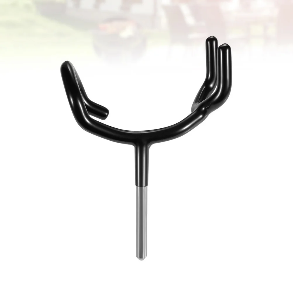 

1Pcs Black Alloy Microphone Holder Floor Stand Secure Grip Head Mount for Boompole Tripod Y Type Support Microphone Holder