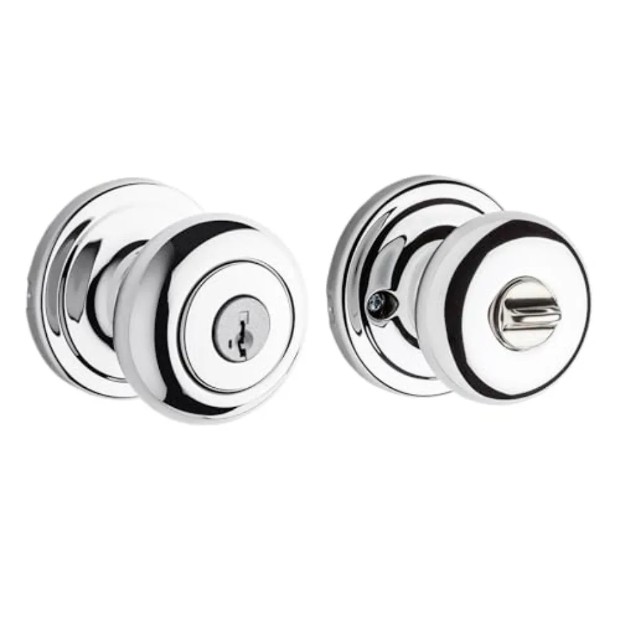 

Hancock Entry Doorknob with Lock and Key, Secure Keyed Handle Exterior Doorknob, Front Entrance and Bedroom,,Pick Resistant Sma