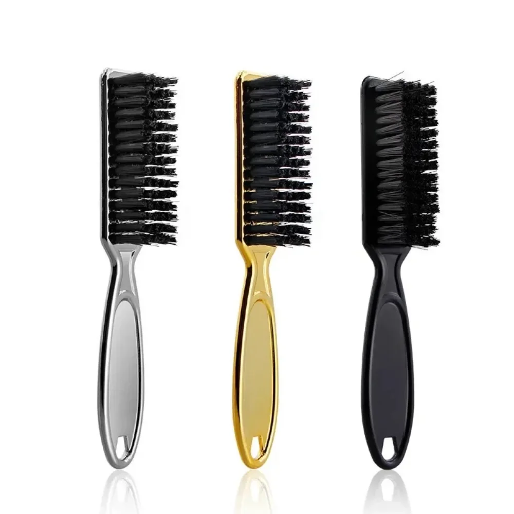 Professional Hair Cleaning Brush Plastic Handle Beard Brush Hairdressing Styling Tool Broken Hair Remove Comb Soft Man Hair Comb