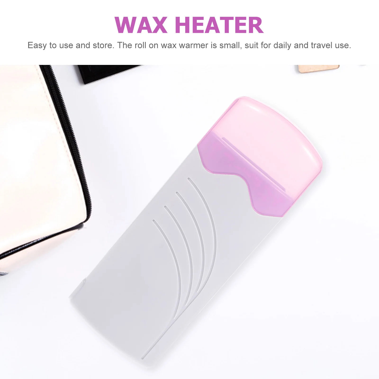 ワンボタンで加熱するロールオンワックスウォーマー、大容量ABSシェルで迅速な脱毛が可能、安全で旅行に便利なワックスヒーター