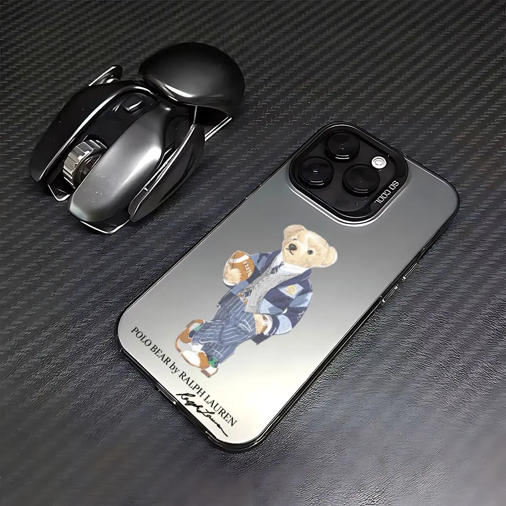 Fashion Bear Y2k Phone Case for Samsung Luxury Galaxy S25 S24 S23 S22 S21 FE Ultra Edge Plus 4G 5G Anti Fall Matte Back Cover - náhled 6