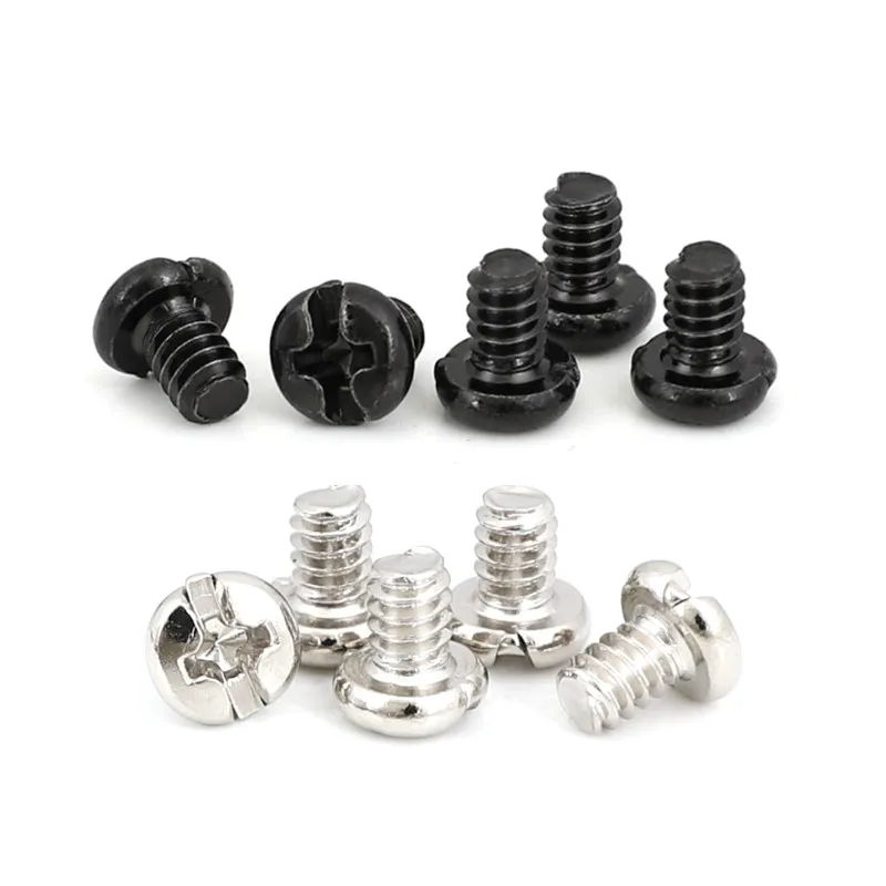 50pcs 6#-32x5mm Phillips Round Head Screws for PC Case HDD PSU Graphics Card DIY Computer Mounting Screws