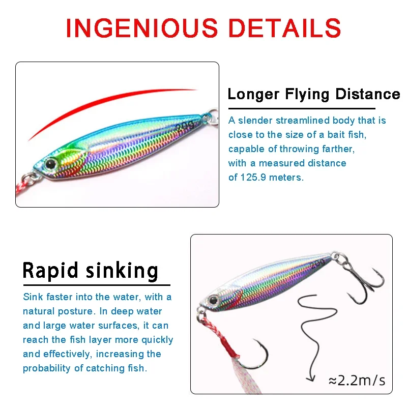 1Pcs Micro Metal Jig 10g 15g 20g Sea Pike Bass Jigging Lure Shore Long Casting Spoon Saltwater Fishing Lures Artificial Bait