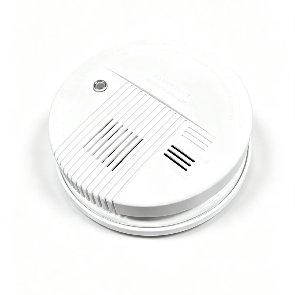 9V DC Photoelectric Surface Mount Ceiling Smoke Detector Low Power Consumption 85dB Loud Alarm for Home Fire Safety Alert