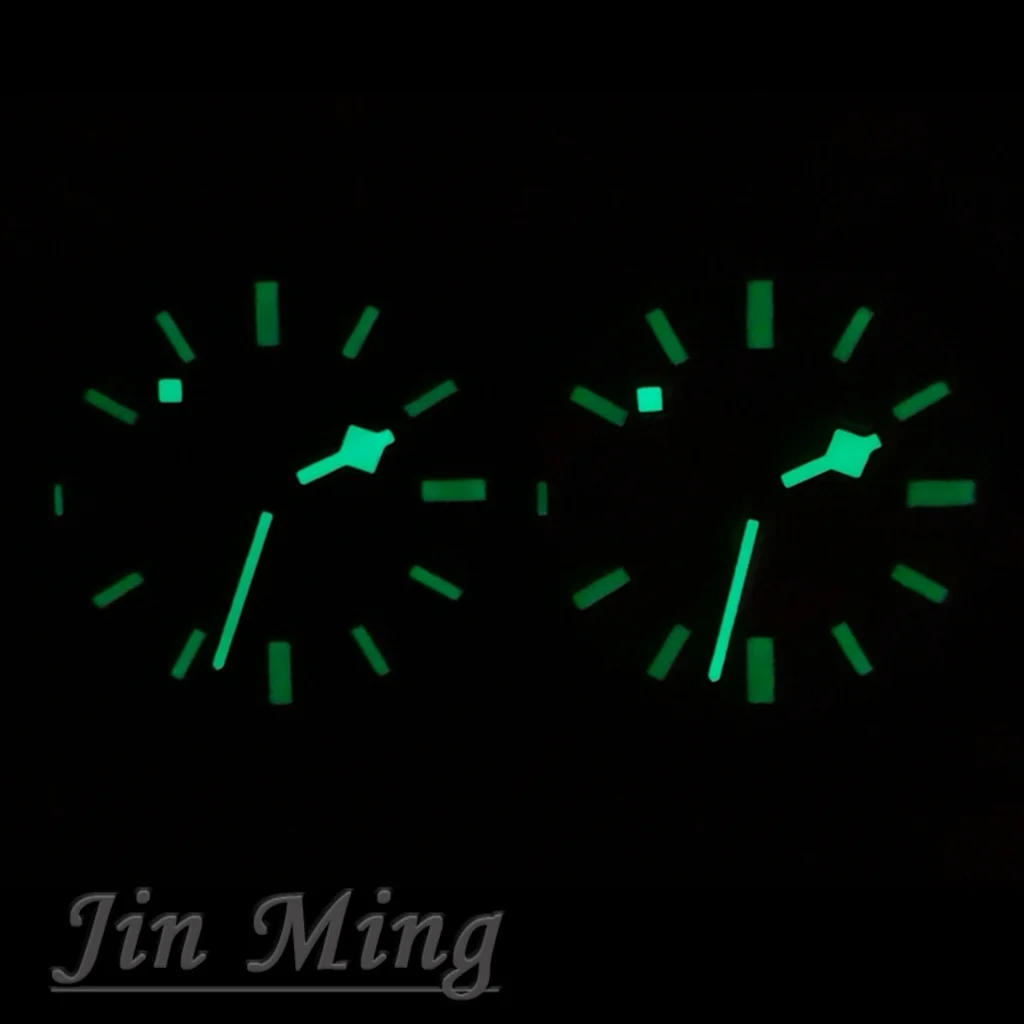 High-Quality 28.5mm Black Aseptic Dial C3 Green Luminous Date Window+Watch Hands Compatible NH35/NH36/4R/7S Automatic Movement