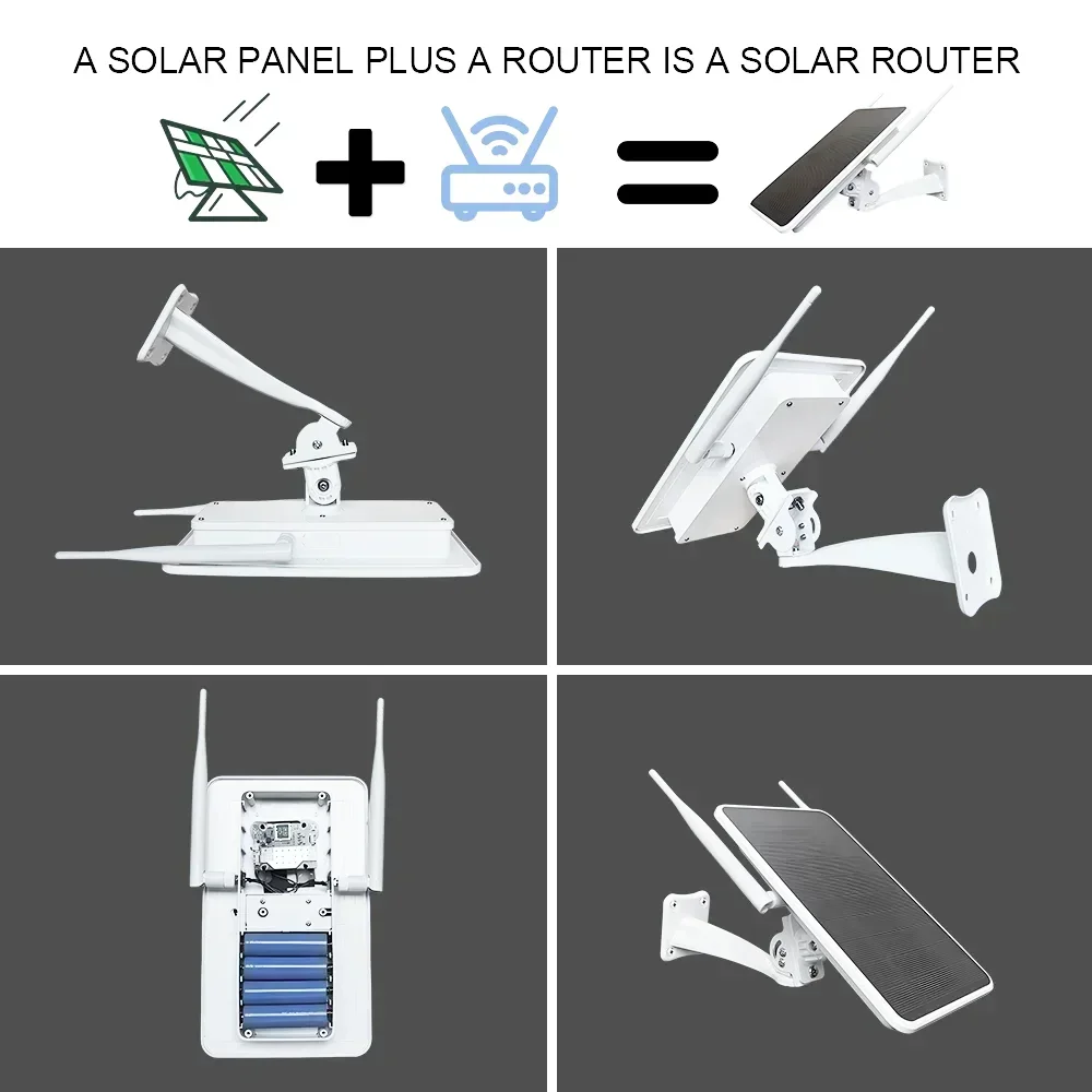 IP66 Waterproof Outdoor Solar Powered 4G SIM Card WIFI Router Ultra Long Standby 7 Days Portable 15W 25000mh for Mobile Device