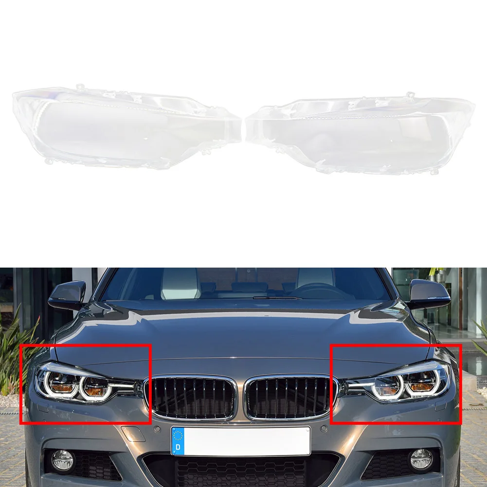 3Series Transparent Car Front Headlight Lens Shell Cover Replacement Accessories For BMW F30 F31 3 Series 2012 2013 2014 2015