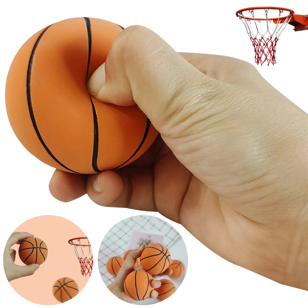 6cm High Elastic Mini Basketball Rubber Small Inflatable Basketball Soft Mini Sports Basketball Party Game for Kids