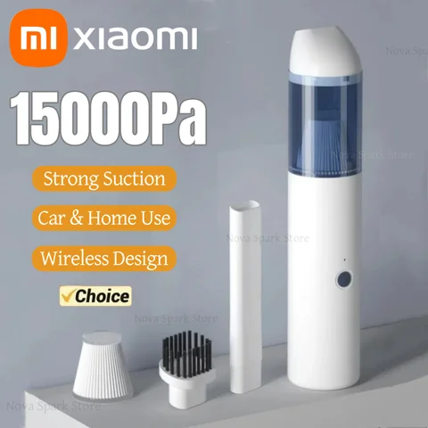 Xiaomi 15000Pa 무선 진공 청소기 강력한 흡입 휴대용 핸드 헬드 무선 자동차 청소기 홈 미니 진공 청소 기계