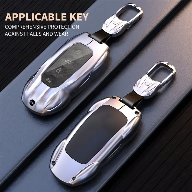 Zinc Alloy Car Key Case Bag for Haval Dargo Hover H7 2025 2026 Car Smart Remote Cover Keychain Fob Protector Shell Accessories