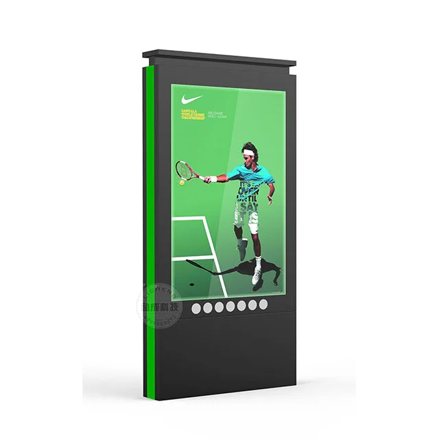 City Street Outdoor Advertising Backlit Aluminum LED Scrolling Outdoor Light Box
