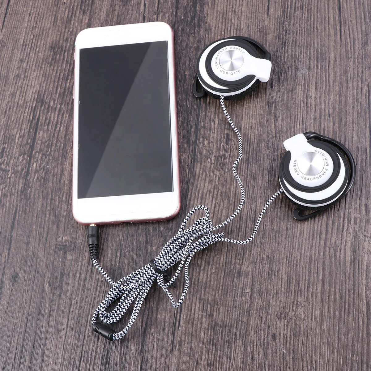 

Проводные стереонаушники с зажимом на ушном крючке, прочные наушники для Mp3-плеер, компьютерная спортивная проводная гарнитура, наушники-вкладыши