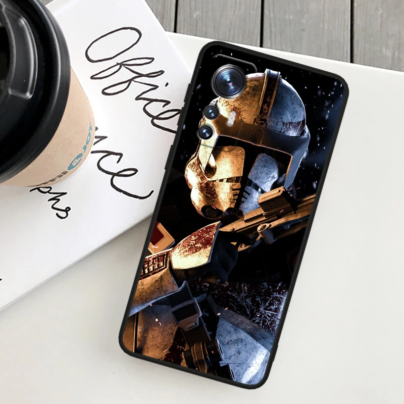 Jedi Knight S-tar W-ars Art For Xiaomi Mi 14 13 12T 12S 12X 12 11i 11X 11T 11 Ultra Lite Pro Soft Silicone Black Phone Case