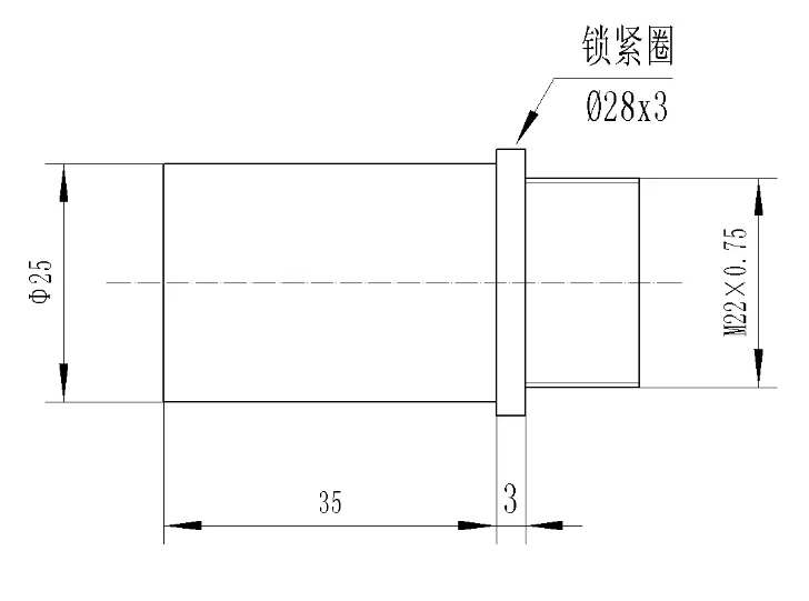 D25mm/M22 Small Laser Beam Expander 1.2x 1.5x 2x