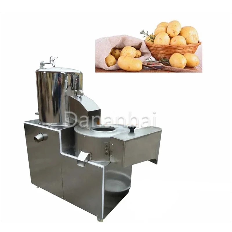 

Industrial Sweet Potato Slice Cleaning Machine, Commercial Peeler, Potato Slicer, Taro Cleaning And Cutting Machine