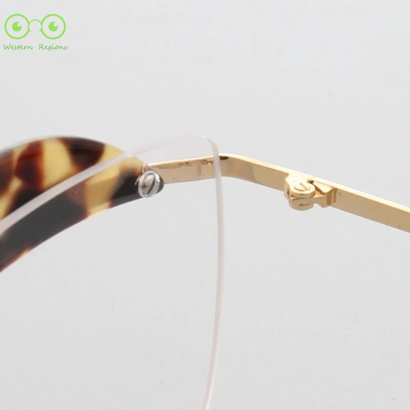 إطار نظارات شخصي للرجال والنساء، نموذج معدني، إطار نظارات مصمم، يمكن مطابقة مع قصر النظر