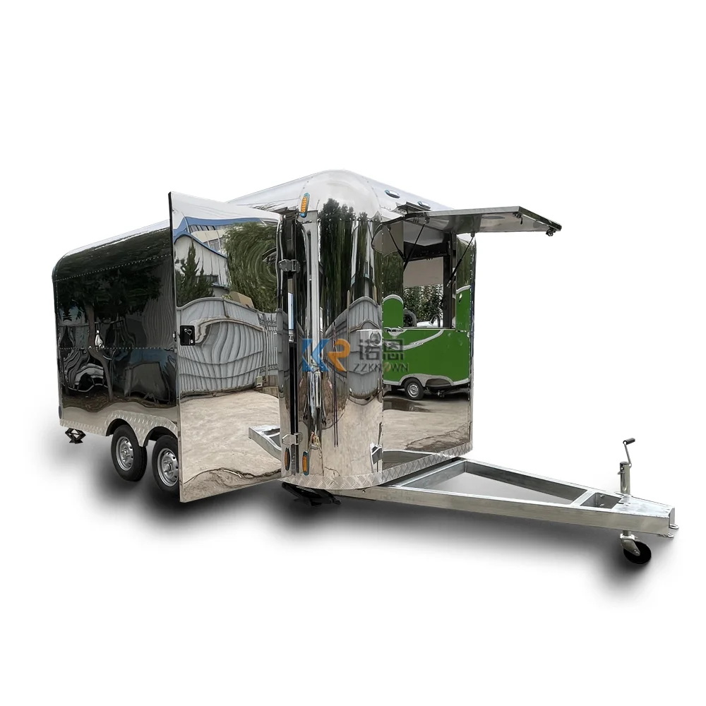 مقطورة شاحنة طعام متنقلة ، حجم مخصص ، قهوة ، بيتزا ، عربة وجبات خفيفة ، مطبخ متنقل مع معدات ، كشك للوجبات السريعة