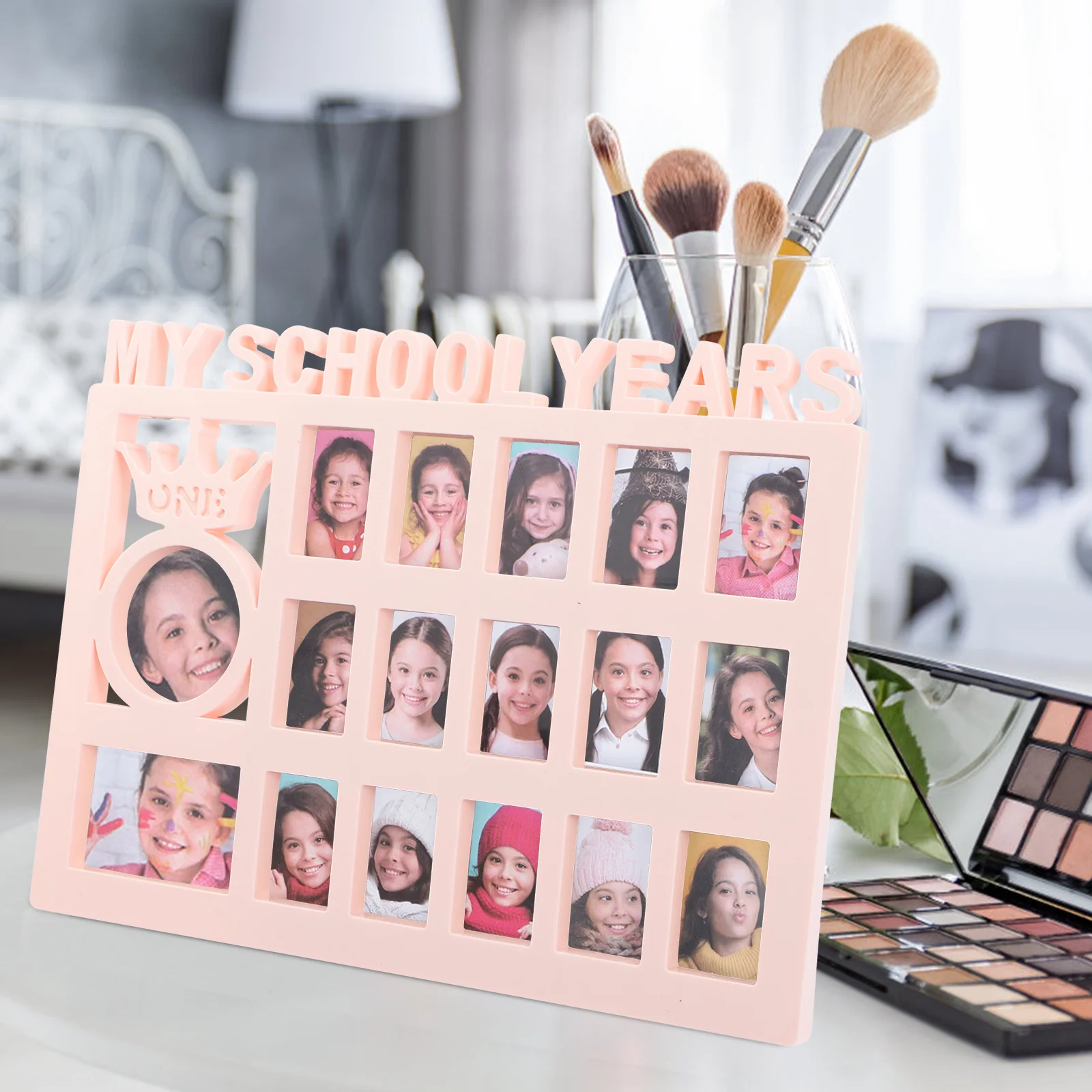 

Growth Photo Frame for Kids School Years Picture Display Home Decor Desktop Ornament Hanging Frame Sturdy Plastic