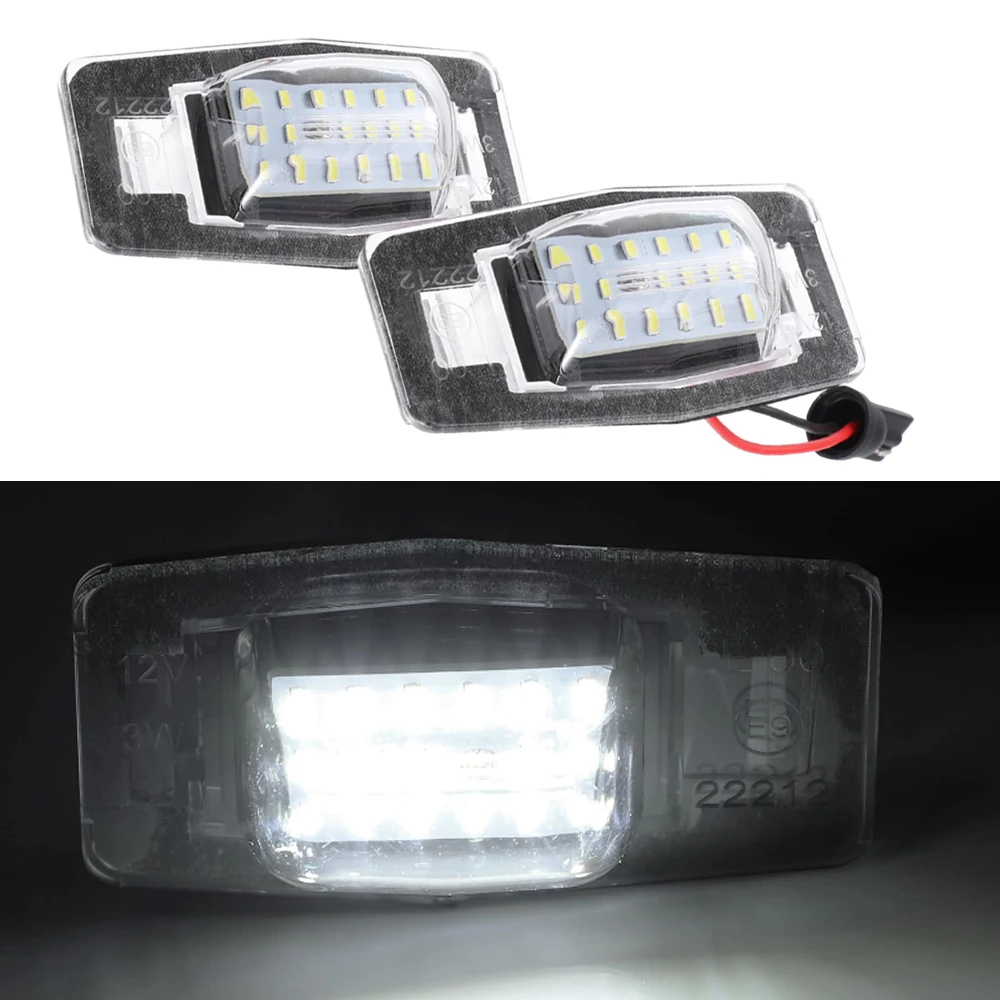 12V 2Pcs Car LED License Plate Lights For Mazda Ford Escape YL8Z13550AA NC1051270C NC1051270B NC1051270A Xenon White Ligth