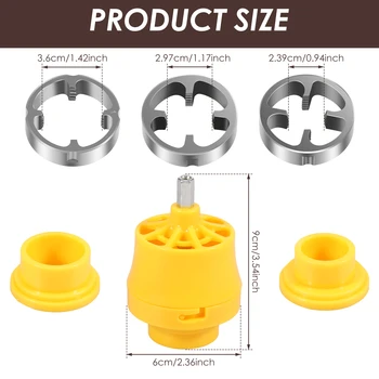 PVC Thread Maker Tool for Electric Drill Pipe Threader Kit with 3 Dies Multipurpose Pipe Threader Plumbing Tool Pipe Die Set 6