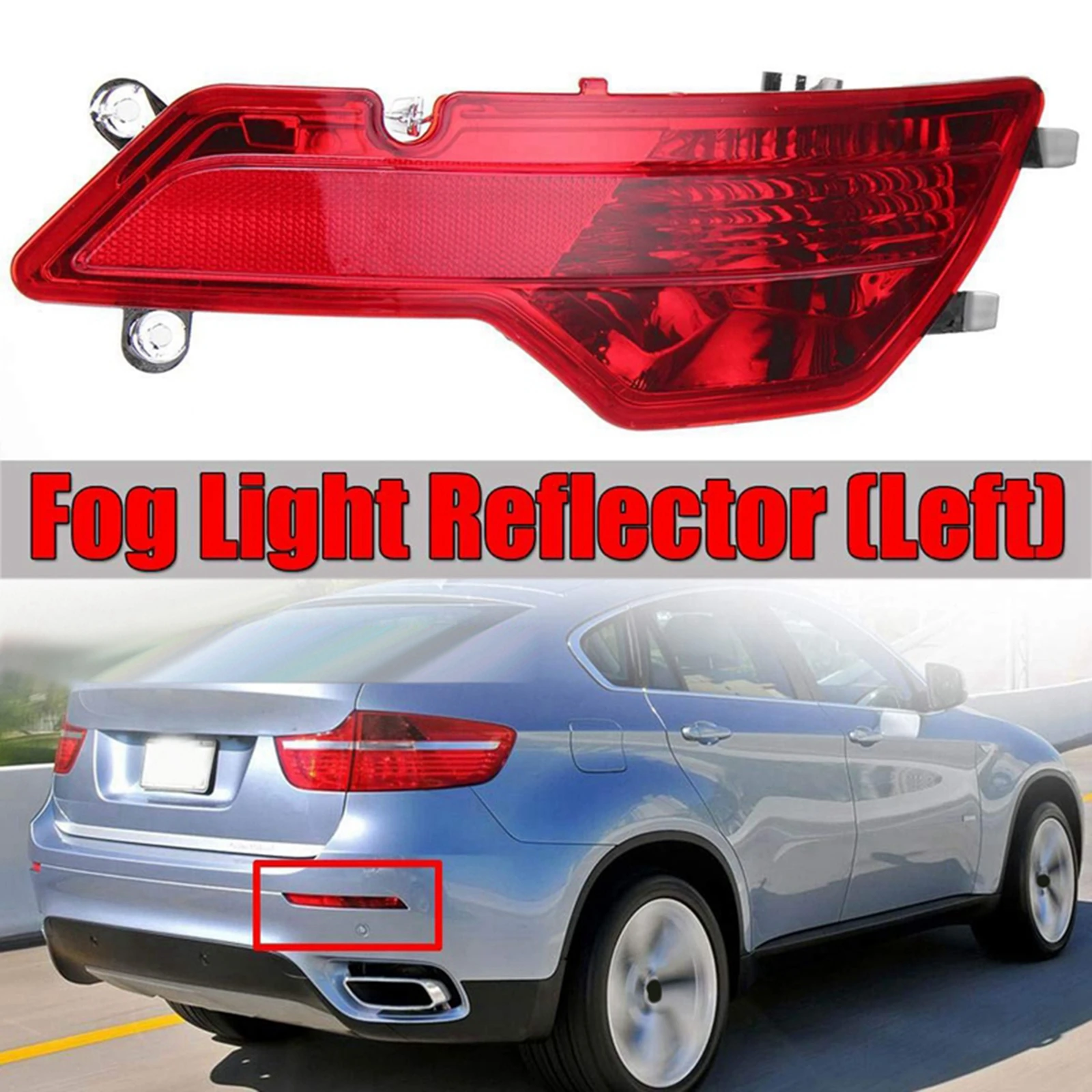Rear Bumper Fog Light Lamp Reflector Replacement Parts Car Accessories for BMW x6 E71 E72 2008-2010 High Performance