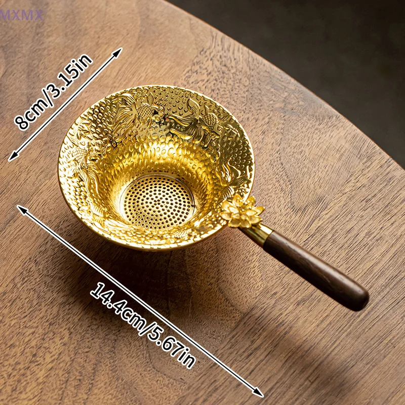 Colador de té de malla, tamiz de filtro de acero inoxidable, drenaje de té, infusores de té útiles, accesorios de cocina para ceremonia del té