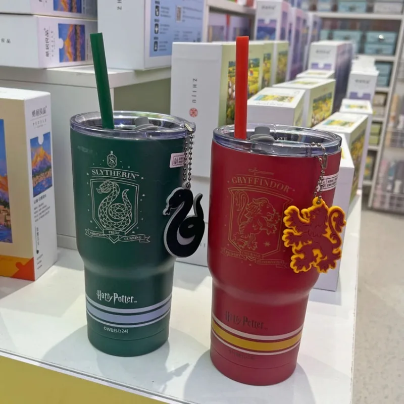 

Miniso Harry Potter series college pendant straw steel cup 580mL cold water cup