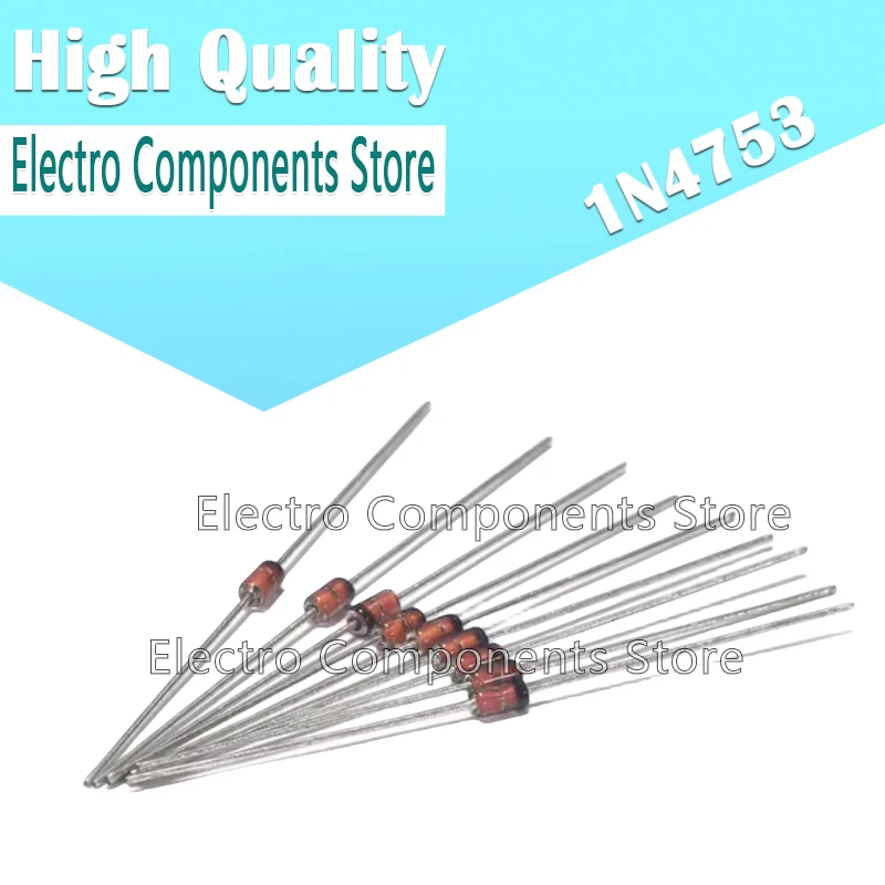 50Pcs/Lot 1W Zener Diode 36V IN4753A 1N4753 DO-41 Silicon Planar Power Zener Diodes 1N4753A IN4753 4753