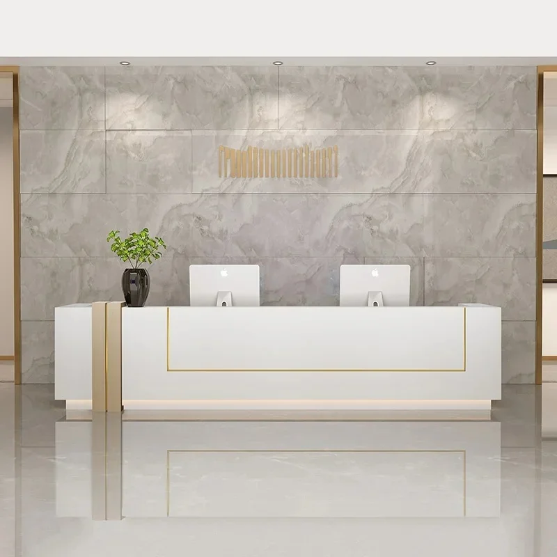 

Desk Chairs Reception Counter Cash Register Office Tables Customer Center Computer Desks Salon Motion Business Shelf