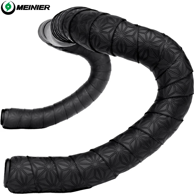 2 قطعة المضادة للانزلاق المسار الدراجة شريط الشريط بولي Road الطريق دراجة امتصاص الصدمات المقود الشريط مع شريط نهاية المقابس #3
