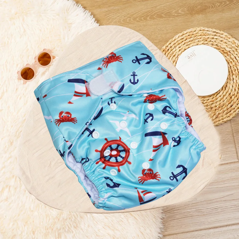 EezKoala Big  XL Ecological Cloth Diaper Washable  Adjustable Nappies Reusable  Cloth Diapers Cover Fit 2-5 Years Baby