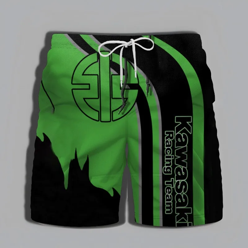 

Summer Outdoor Quick-Dry Breathable Kawasaki Motorcycle Shorts - Slim Fit Motorcycle Sports Shorts - Comfortable Shorts