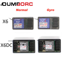 DumboRC X6 X4 X5 2.4G 6CH Transmitter W/ X6FG Gyro X6F Receiver LED Light Set for 1/10 1/8 Crawler Axial SCX10 D90 RC Car Boat