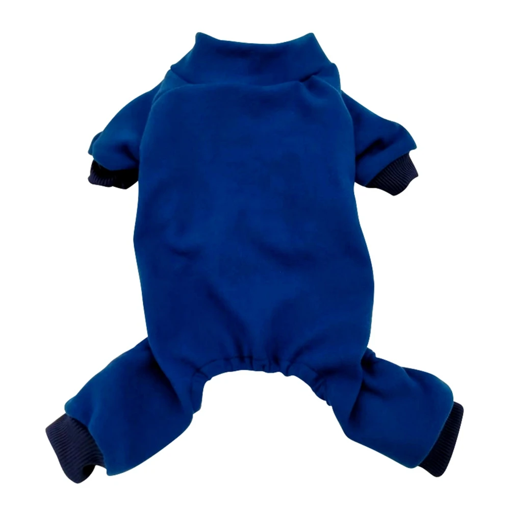 Winter Dog Clothes Warm Fleece Jumpsuit High Elasticity Home Wear 4 Legged Puppy Pajamas Comfortable Cold Weather Cats Apparels