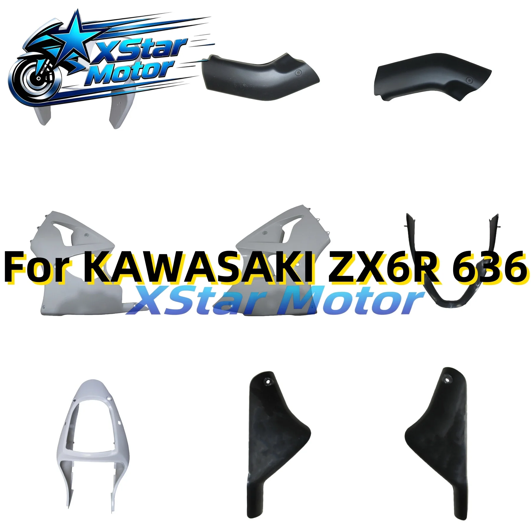 Carbon Fiber Paint Motorcycle Parts Fairings Cowls Kit For Kawasaki ZX6R 636 2000 2001 2002