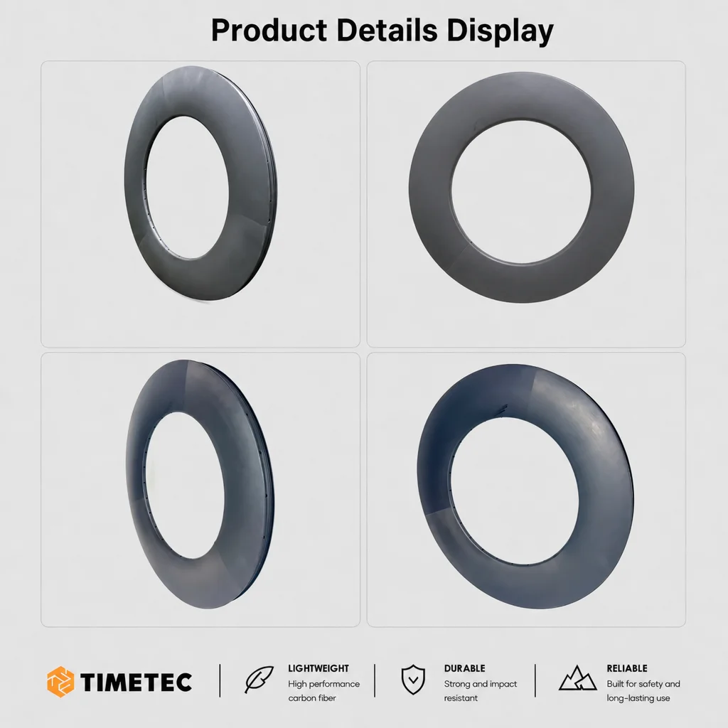 700C Road Bike Fixed Carbon Rims 28mm External Width 21.5mm Inner Width 120mm Height Tubeless Ready Compatible Width Clincher