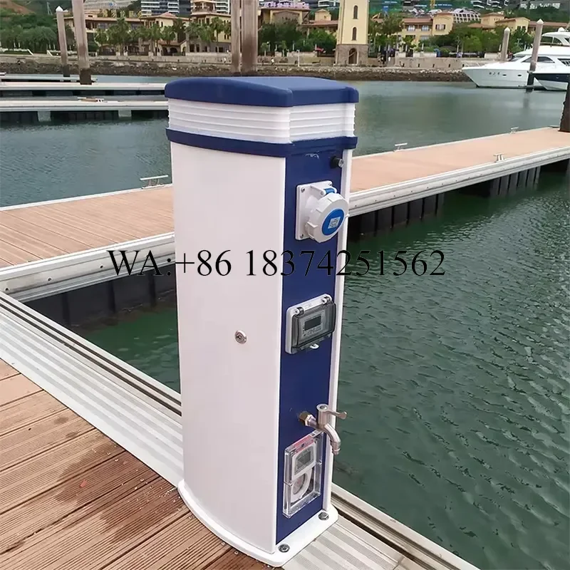 Wmwmnu for Marina Pedestal Dock Power and Water Outdoor Utility Box Charging Station
