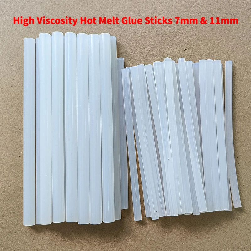 

High Viscosity Hot Melt Glue Sticks 7mm & 11mm, Eco-Friendly Resin Strong Bond, for Glue Gun 150-270mm