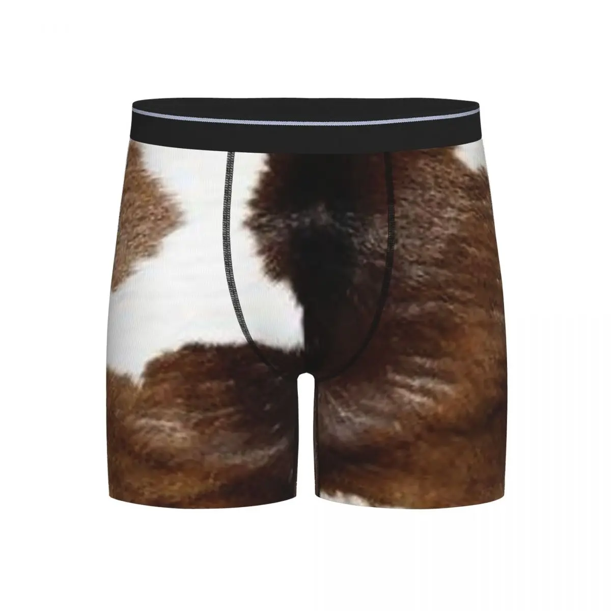 

Long Boxer Underpants Shorts Rustic Ranch Cow Print Panties Men's Ventilate Underwear for Homme Man Boyfriend Gift