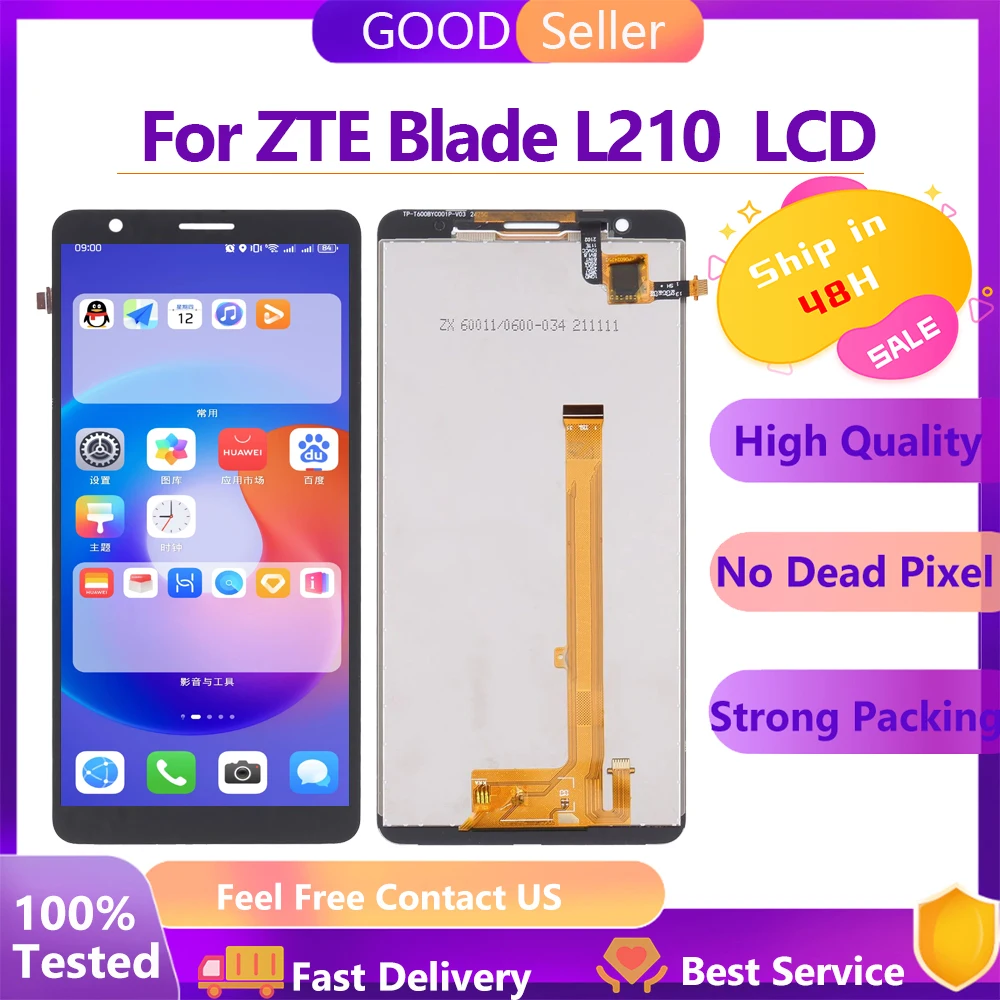 

6.0 ''High quality LCD For Zte Blade L210 Lcd Touch Screen Panel Glas Digitizer Panel Glas Voor Zte Blade L210 Lcd display