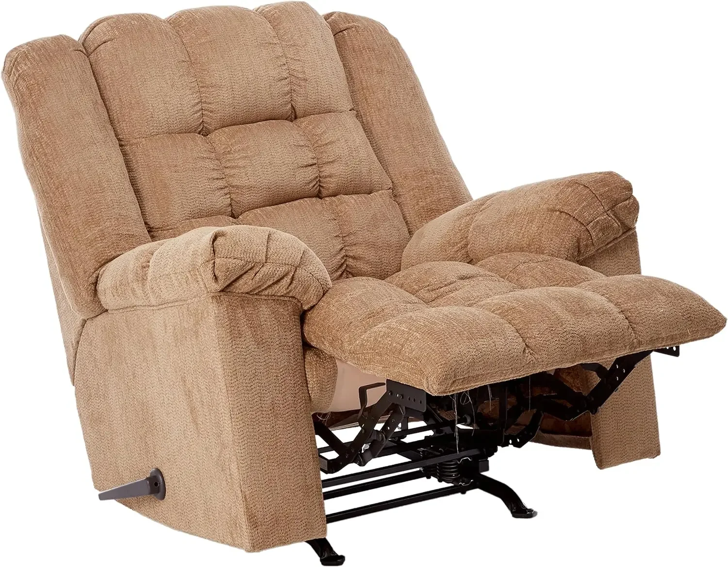 Signatur Design von Ashley Ludden Ultra Plüsch getuftet manuelle Wippe Liege, hellbraun