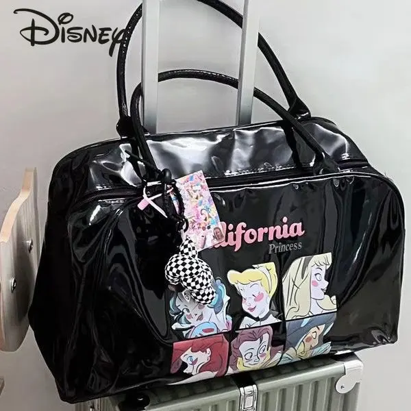 Imagem -06 - Disney Princess Novidades Womens Handbag Moda Retro Tendência de Viagem de Grande Capacidade Alta Qualidade Casual Versátil Fitness Bag